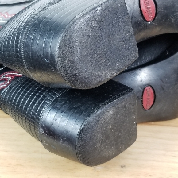 Durango Cowboy Boots Kids Size 5.5 D Lizard Print Black Western Festival Stitch - Picture 14 of 16